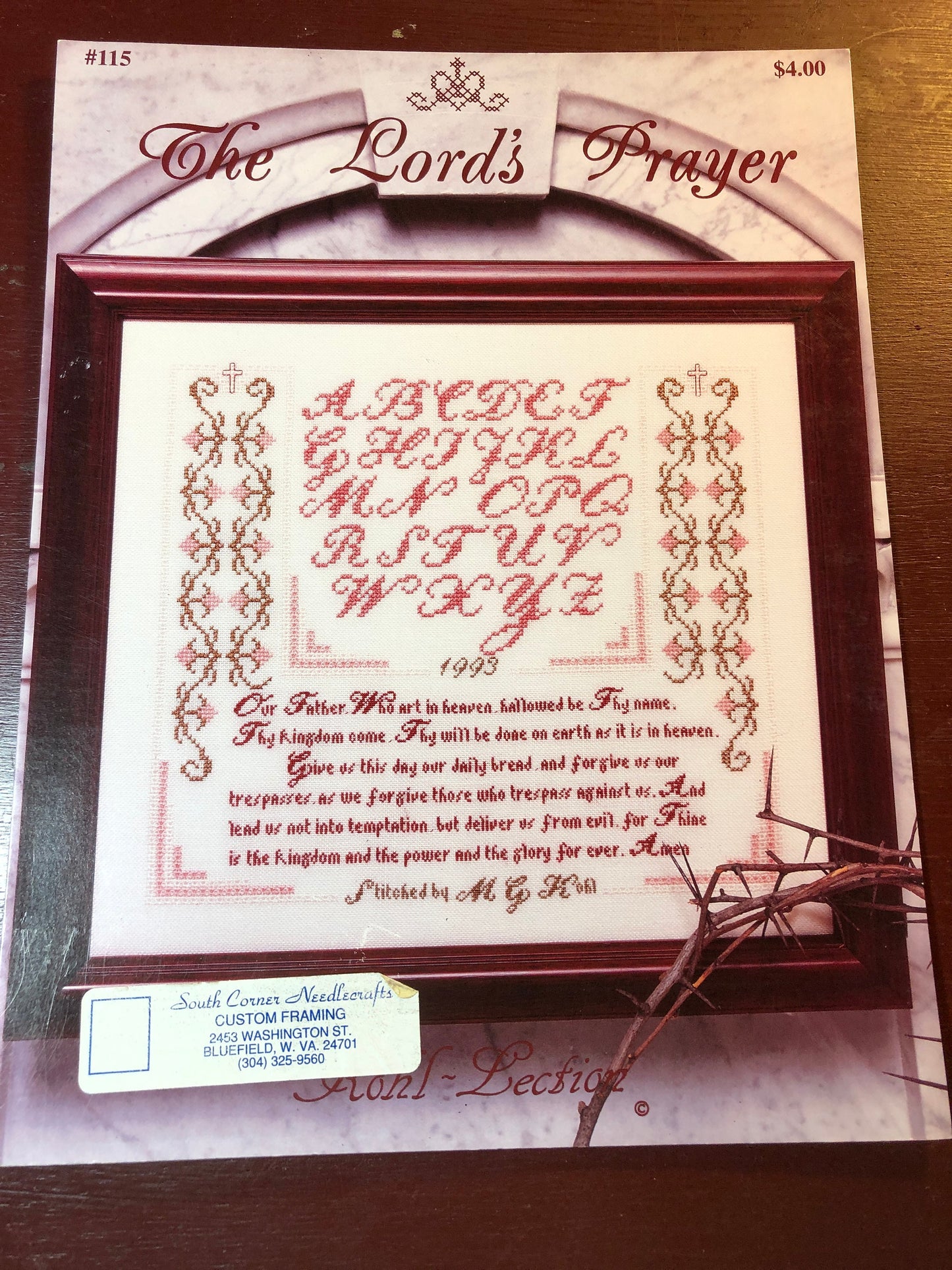 Kohl-Lection, The Lords Prayer, Vintage 1994, Counted Cross Stitch Chart