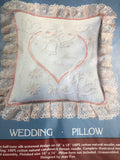 Wedding Pillow, Cathy Needlecraft, Candle-wicking Kit, 16 by 16 Inches