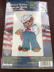 Bob-U.S.A., Cherished Teddies Around the World, 2002, Counted Cross Stitch Kit