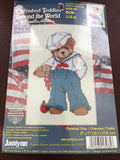 Bob-U.S.A., Cherished Teddies Around the World, 2002, Counted Cross Stitch Kit
