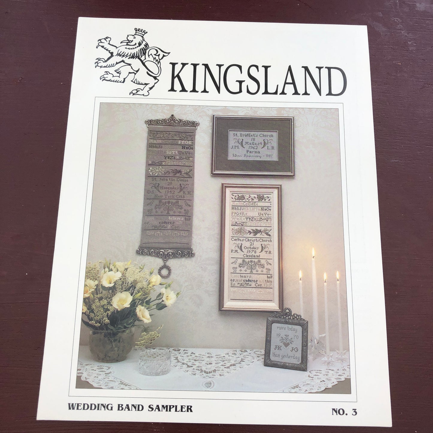 Wedding Band Sampler, Kingsland, No 3 Vintage 1988, Counted Cross Stitch Patterns