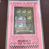 Mum's The Word, A Bunch Of Bunnies, Vintage 1987, Quilting Pattern, 39 by 46 Inches