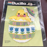 Chick-In-Egg, Wall Hanging, Bucilla, Plastic Canvas Kit, 9 by 14 Inches, Hard to Find