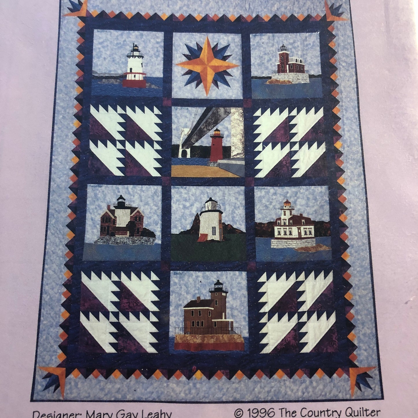 Hudson River Lighthouse, The Country Quilter, Vintage 1996, 3rd in a Series, Quilt Pattern