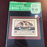 Road To A Friend, Designs For The Needle, No 7705, Counted Cross Stitch Kit, 5 by 7 Inches