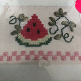 Watermelon Note Card, Ursula Michael,, Janlynn, Ribbon Embroidery Kit