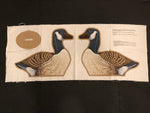 Canadian Goose, Ready to Assemble, Vintage Fabric Panel