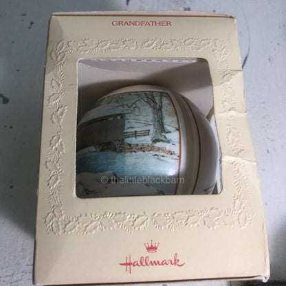 Hallmark, Grandfather, Glass Ball, Dated 1980, Keepsake Ornament, QX2314*