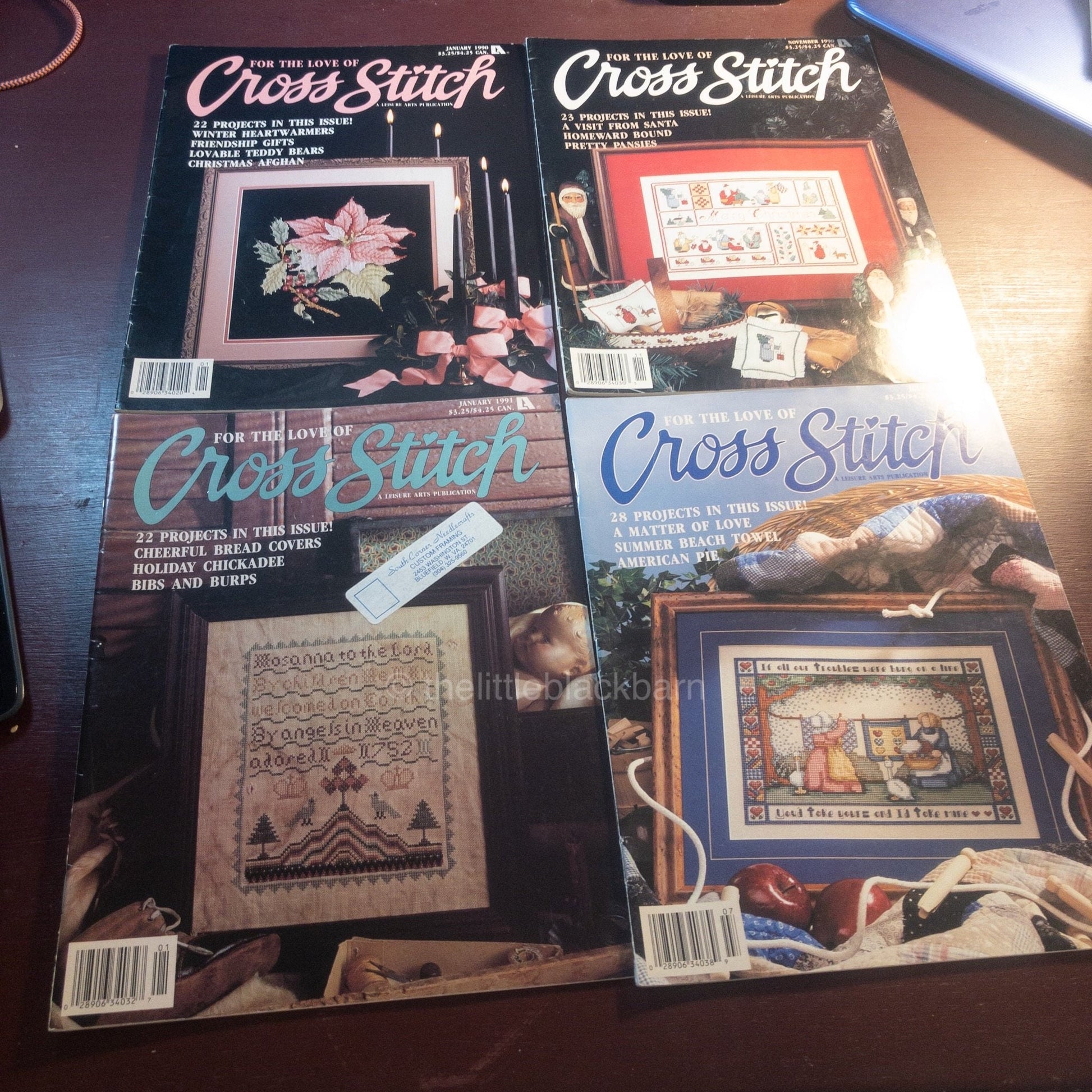 For the Love of Cross Stitch, Leisure Arts Publication, 8 Issues, Mixed Lot*