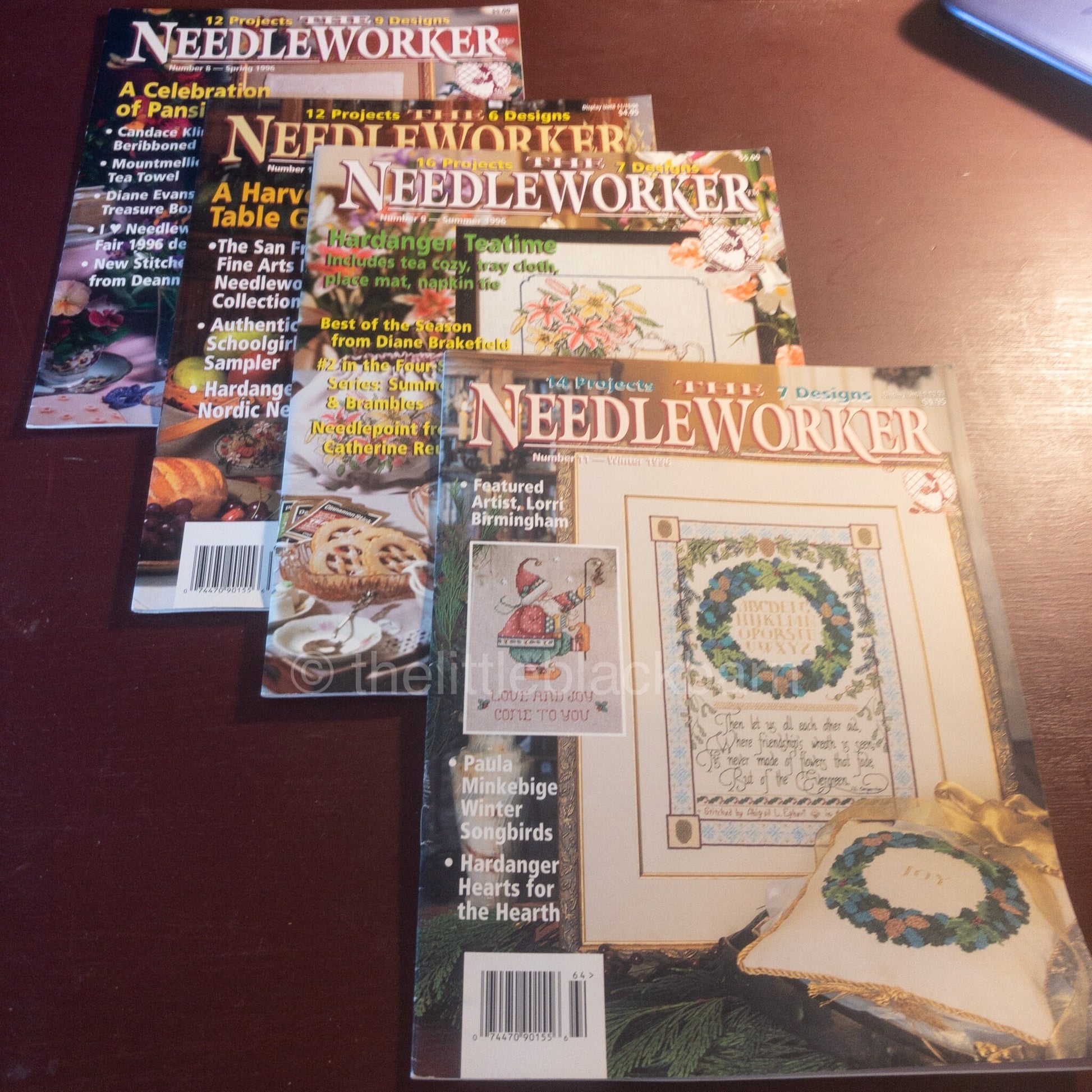 The NeedleWorker Magazine, Vintage 1996, Lot of 4*