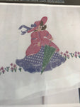 Young Scarlet, Pair of Pillowcases WonderArt, Stamped Cross Stitch*