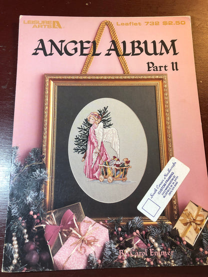 Leisure Arts Set of 2 Angel Albums Part I and Part II, by Carol Emmer*