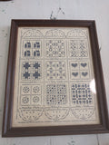 ScherenSchnitte, Quilt Pattern, Paper Art, Vintage Finished Object