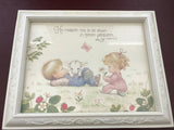Very Cute Two Matched Frame Prints Depicting Psalm 23:2 and 104 31*