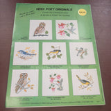 Heidi Poet Originals, Charted Cross Stitch, Needle Point Patterns, Contains all 8 charts