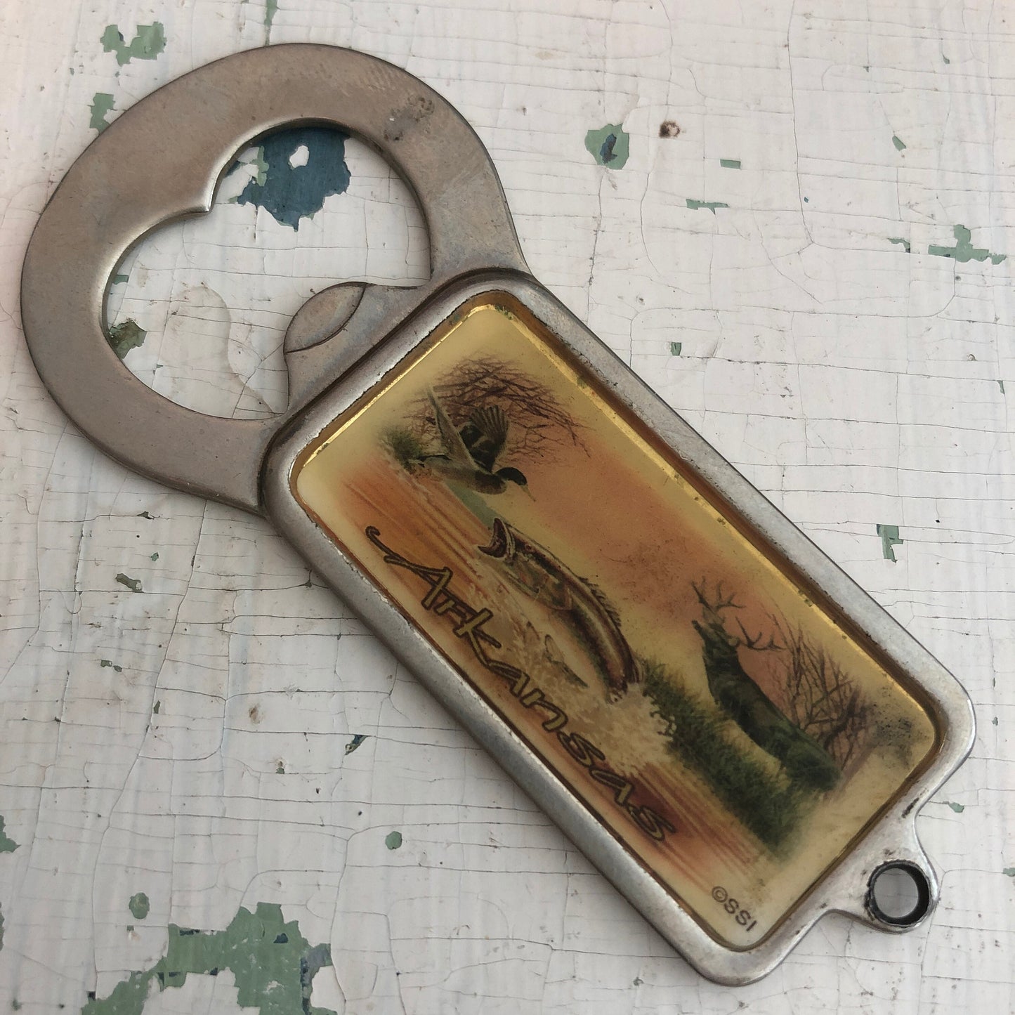 Arkansas, Vintage Bottle Opener Depicting Arkansas Wildlife