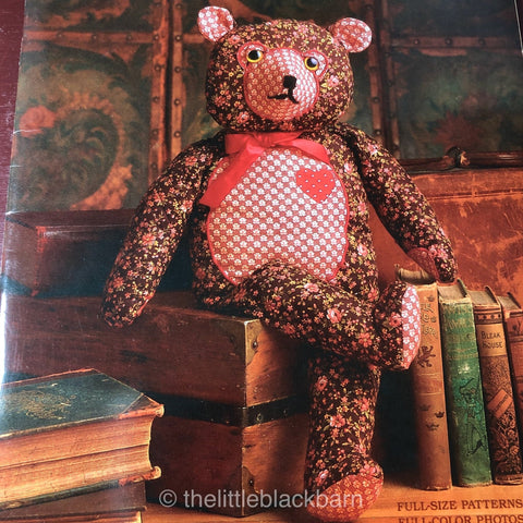 The Teddy Bear Book, Country Handcrafts, Vintage 1985, Bear Patterns Soft Cover Book