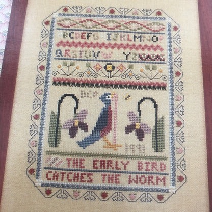 Early Bird Sampler, Amaryllis Artworks, Vintage, Counted Cross Stitch Design