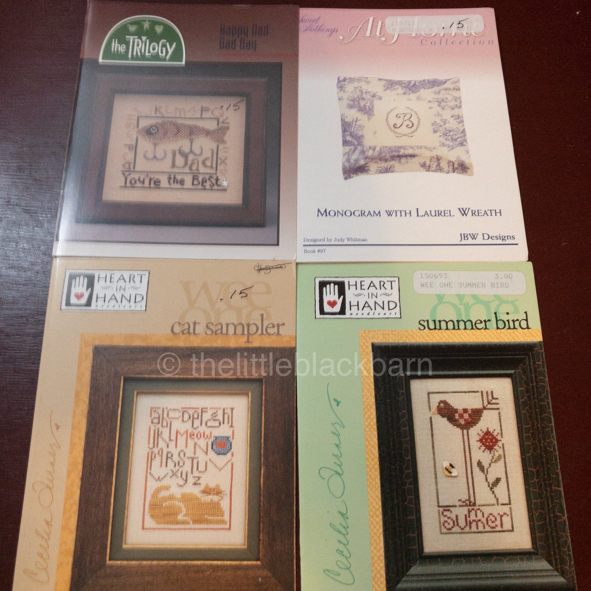 Mixed Lot of Small Designs, 2 Heart in Hand, the Trilogy, At Home*