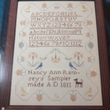 Nancy Ann Ramsey 1811, Threads of Gold, Sampler Reproductions, Vintage Counted Cross Stitch*