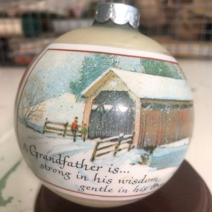 Hallmark, Grandfather, Glass Ball, Dated 1980, Keepsake Ornament, QX2314*