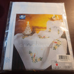 Vervaco, Stamped Candle Table Topper, Cross Stitch Kit, 80 by 80 cm