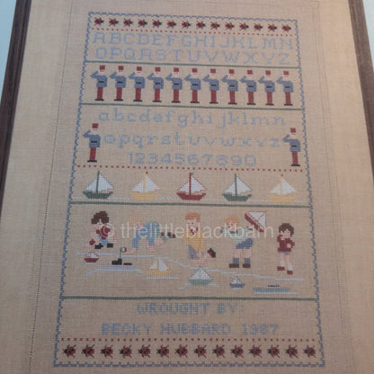 Gloria & Pat, Boy's First Sampler, Vintage 1988, Counted Cross Stitch Design