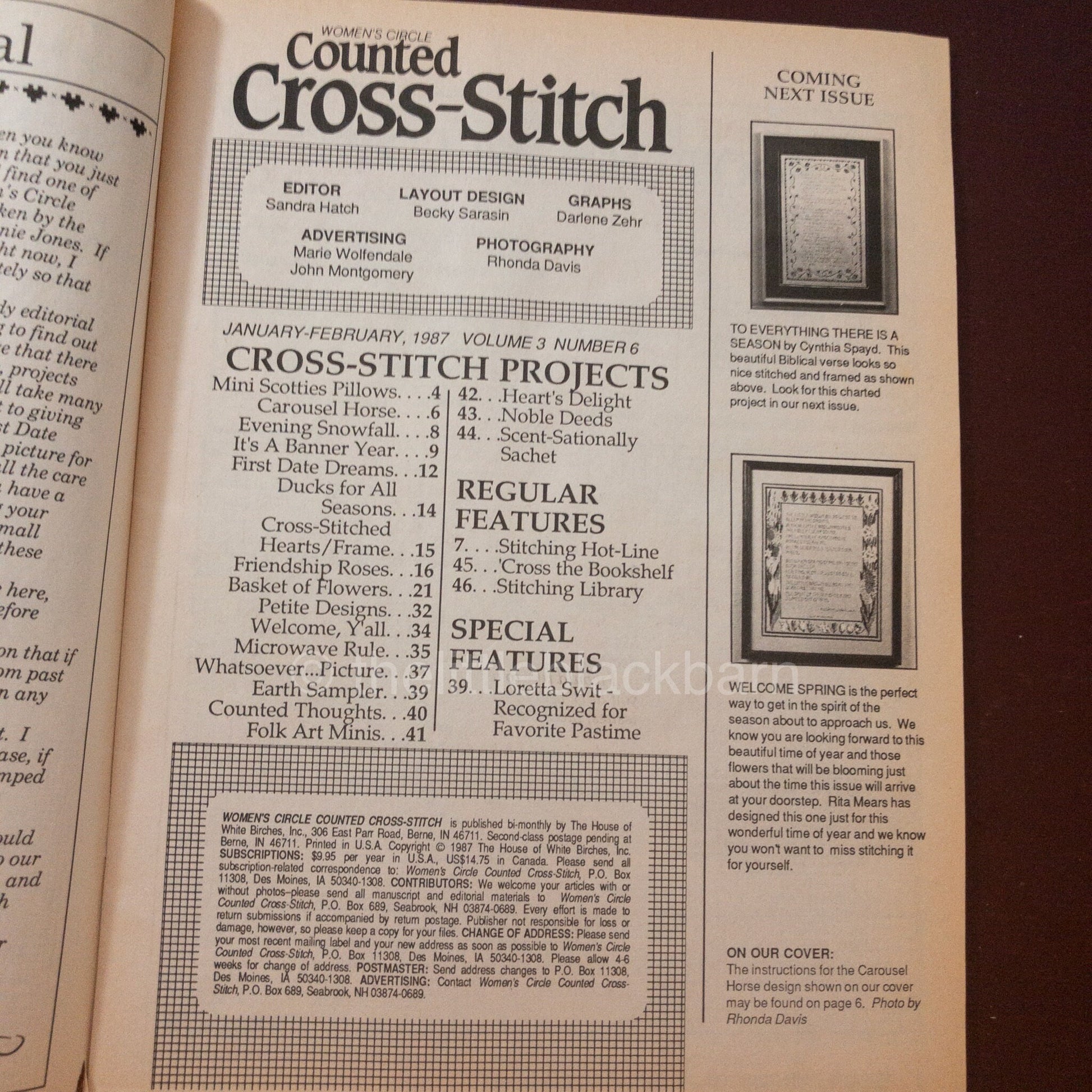 Women's Circle Counted Cross Stitch & Candlewicking 1984-87*