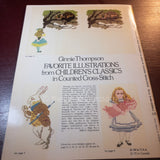 Ginnie Thompson, Favorite Illustrations, from Children's Classics* *Vintage 1976, Counted Cross Stitch Designs