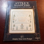Antique Samplers, By Jeanette Stone Crews Designs, Booklet 13, Vintage 1981*