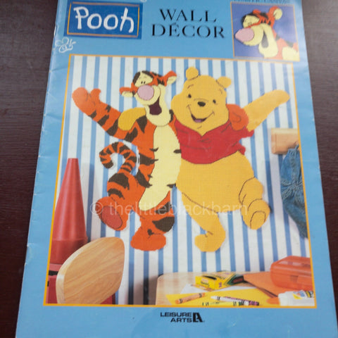 Leisure Arts, Pooh Wall Decor, Vintage 2001 Plastic Canvas Pattern Book