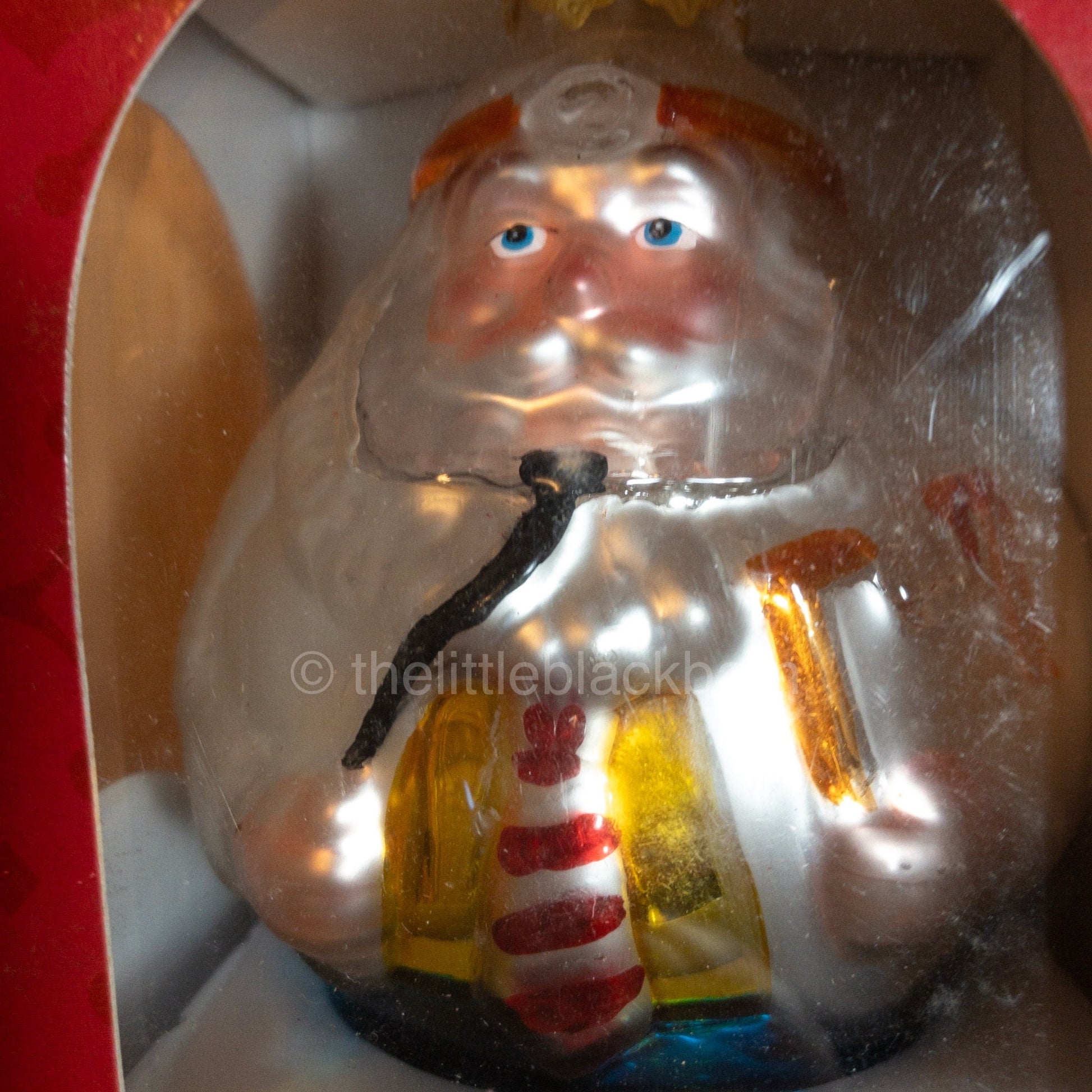 Possible Dreams, Doctor Santa, Vintage 1998, Mercury Glass, Christmas Ornament, Foxboro Massachusetts