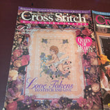 Cross Stitch & Country Crafts, Vintage 1994, Cross Stitch Pattern Magazines 4 issues*