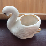Swan Figurine with Candle Painting
