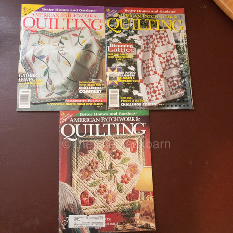 American Patchwork & Quilting, Magazine Bundle, 3 1998 Issues*