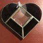 Stained Glass Heart, Vintage Collectible, Large Decoration/Ornament