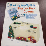 House of White Birches, Month-to-Month Motif Tissue Box Covers, Vintage 2000, Plastic Canvas Pattern Book