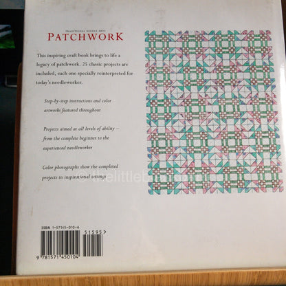 Traditional Needle Arts, Patchwork, by Diana Lodge, 25 Projects, Vintage 1994 Hardcover Book