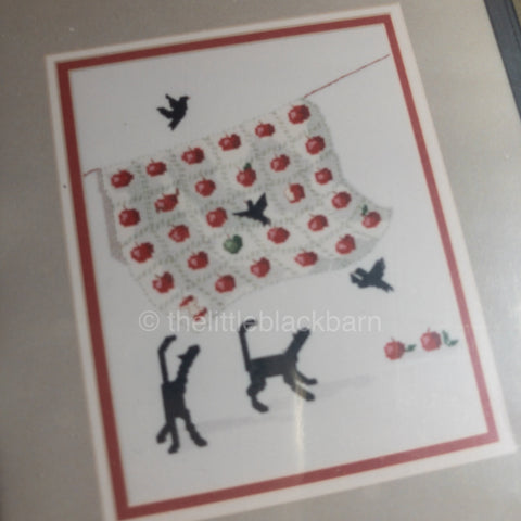 Diane Graebner Designs, Apple Quilt Vintage Counted Cross Stitch Chart