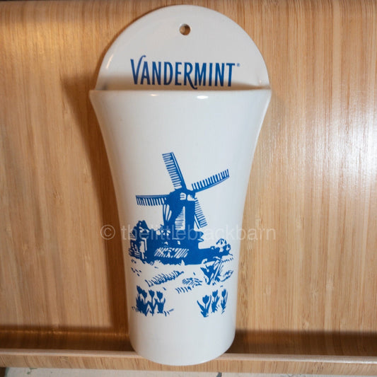 Vandermint Liqueur, Advertising, Wall Pocket, Vintage Collectible