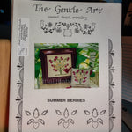 The Gentle Art, Strawberry Bouquet & Summer Berries, Set of 2, Vintage 1994, Counted Thread Embroidery