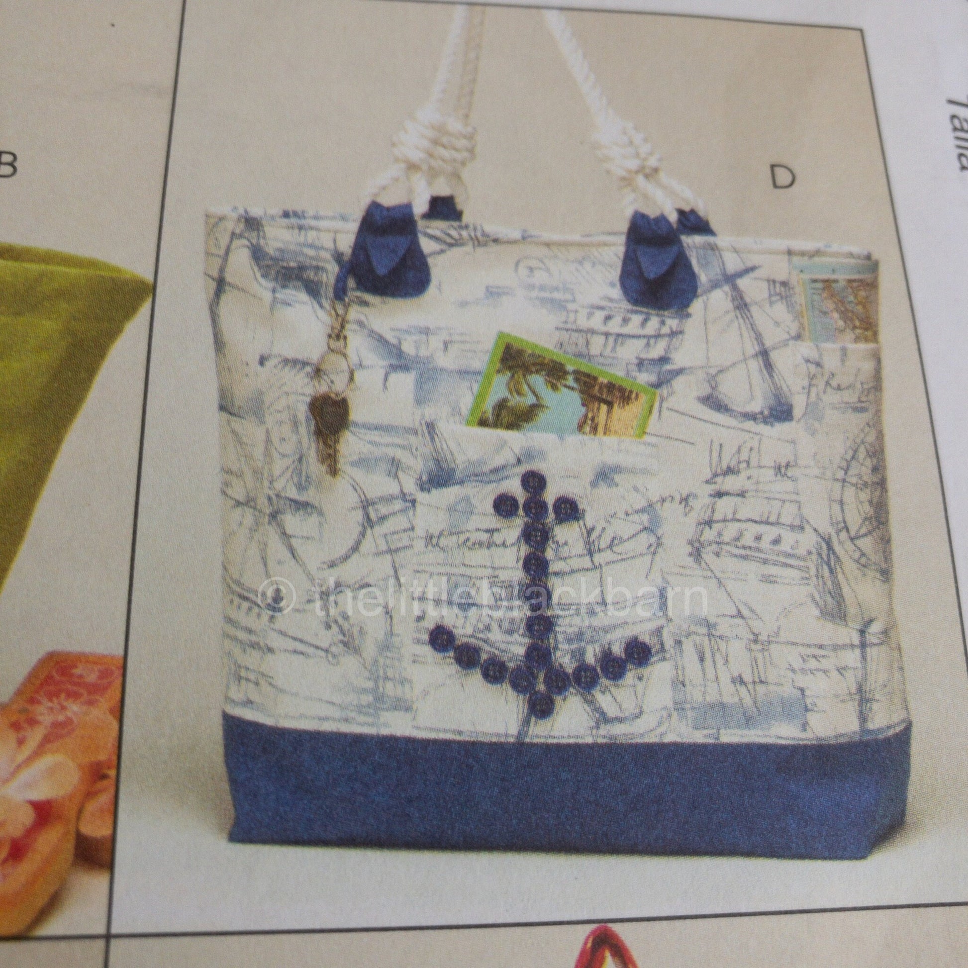 McCalls, Beach Totes Patterns, M5403, Sewing Patterns