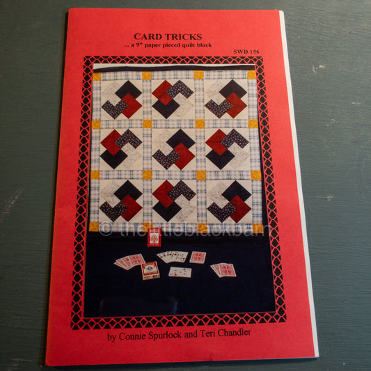 Card Tricks, 9 Inch Paper Pieced Quilt Blocks, Quilt Pattern