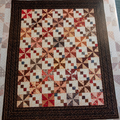 Civil War Legacies, Bonnet Ties #253, Finished Quilt Size 27 by 32 Inches