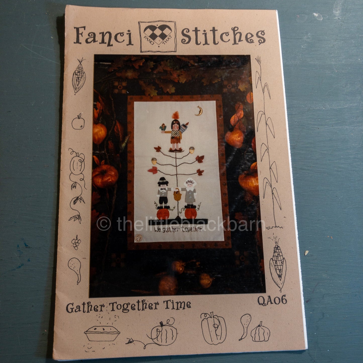 Fanci Stitches, Gather Together Time, Vintage 1996 Embroidery Pattern