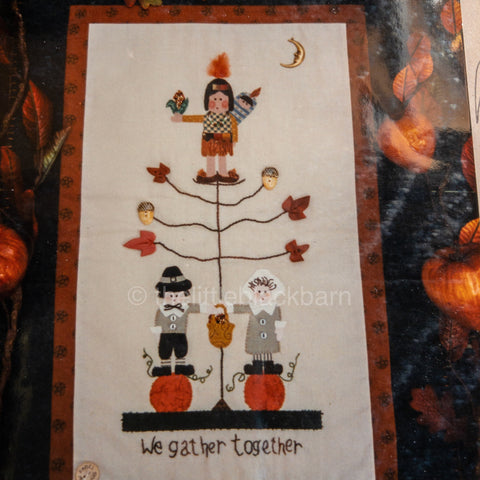 Fanci Stitches, Gather Together Time, Vintage 1996 Embroidery Pattern