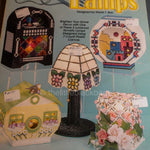 the Needlecraft Shop, Accent Lamps,Diane T Ray Vintage 1998, Plastic Canvas Patterns