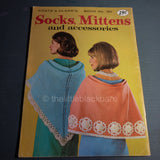 Coats & Clark's  Book No 163, Socks, Mittens and accessories, Vintage 1965, Knitting Book