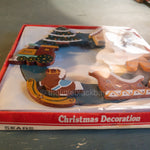 Sears Decorated Wooden Wreath Vintage Christmas Decorations