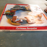 Sears Decorated Wooden Wreath Vintage Christmas Decorations